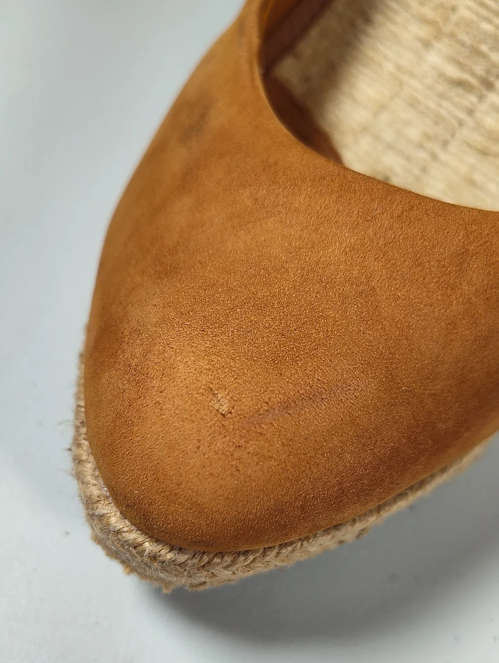 Schutz Ciara brown suede‎ high heel espadrille wedges 9